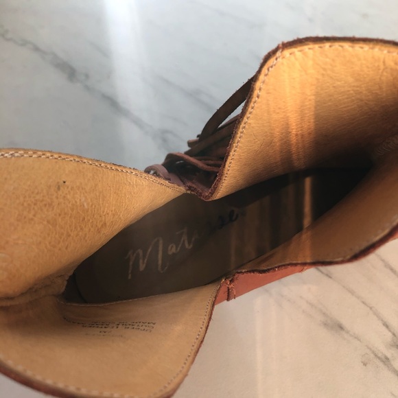 Matisse Voyager Fringe Boot Rust Leather Size 7 - Picture 8 of 8